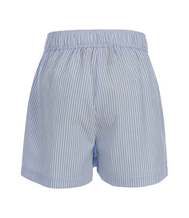 Short seersucker Blauw / Wit