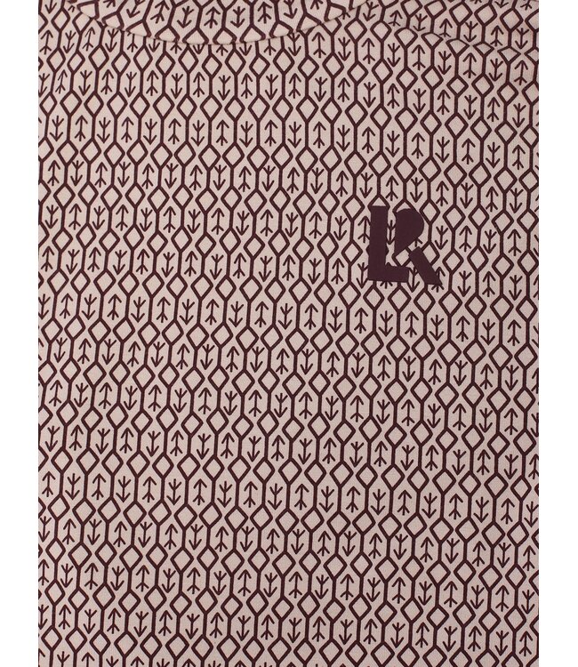 Ärmelloses Viscose jersey Top braunem Muster