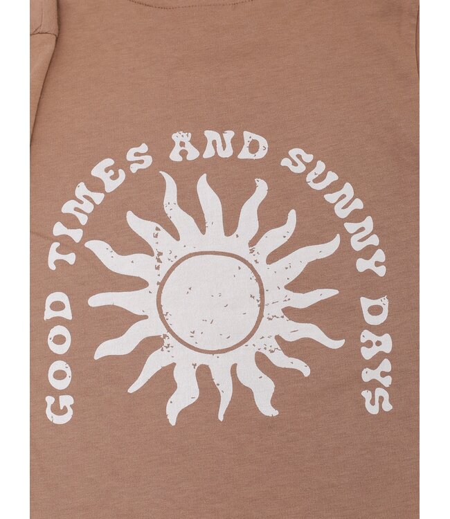 Beiges Modal-T-Shirt