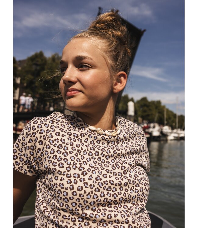 Panther-Top aus leichtem Sweat