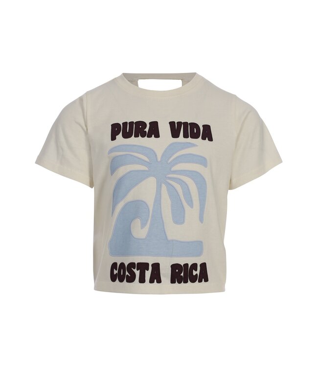 White T-shirt fancy back