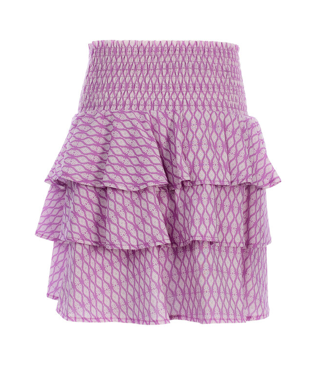 Skort lila gemusterter