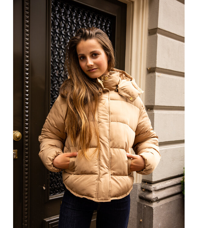 Bomber capuchon Zand