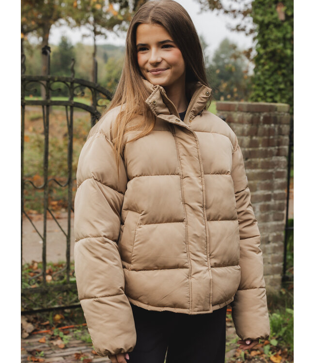 Bomber capuchon Zand