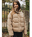 Bomber capuchon Zand