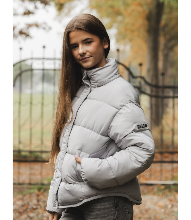 Bomber met capuchon Ice Grey