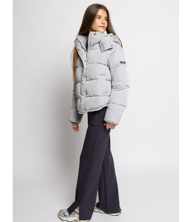Hooded Bomber Jacket Ice Grey