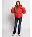 Bomber Hooded Winter Jacket Chili Red