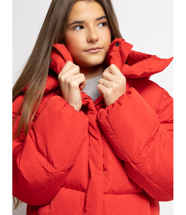 Bomber Hooded winterjas Chili Red