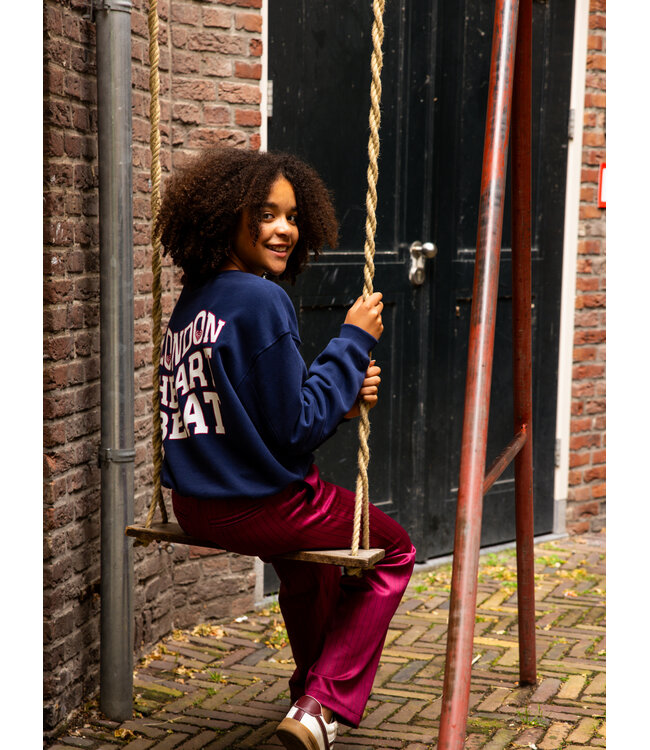 Sweater Navy Rugprint London