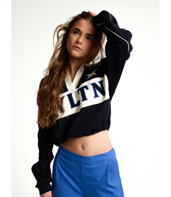 Sweater polokraag Navy