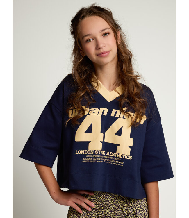 T-shirt Navy  V-neck