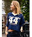 T-shirt Navy  V-hals
