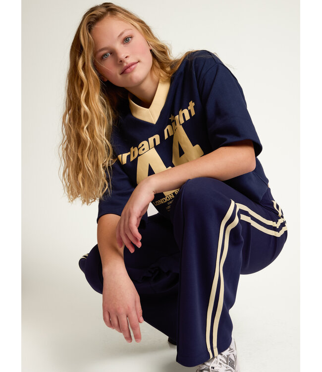 T-shirt Navy  V-hals