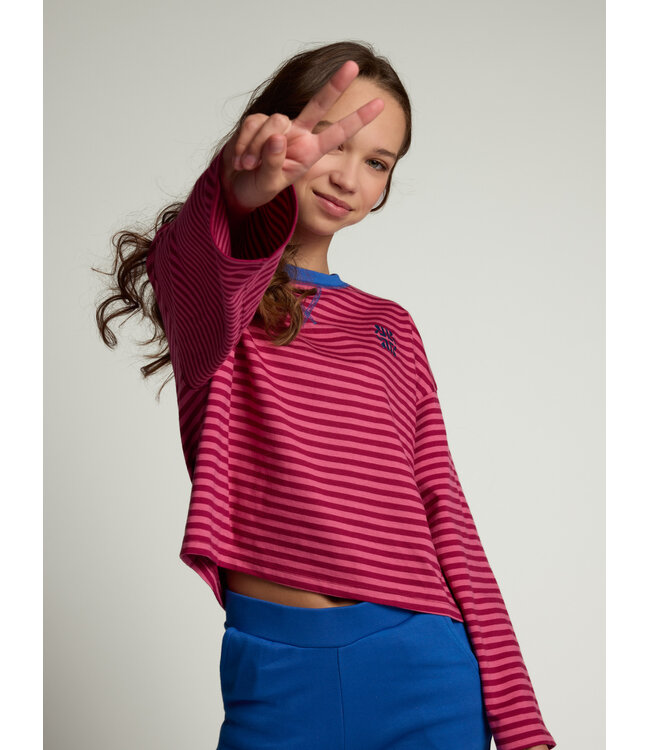 Striped T-shirt Pink