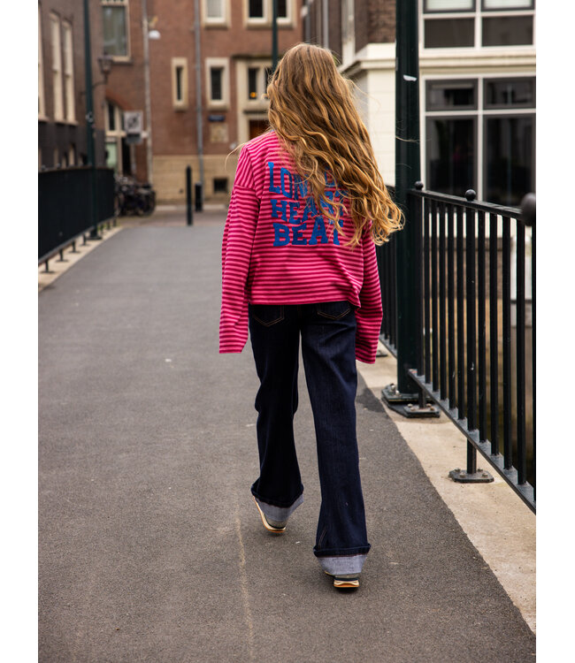 Striped T-shirt Pink