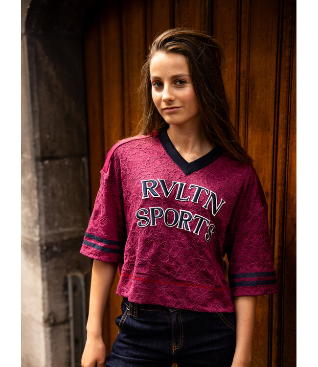 Sporty Top Lace Ruby Red