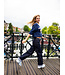 Dunkle Jeans aus Stretch-Denim