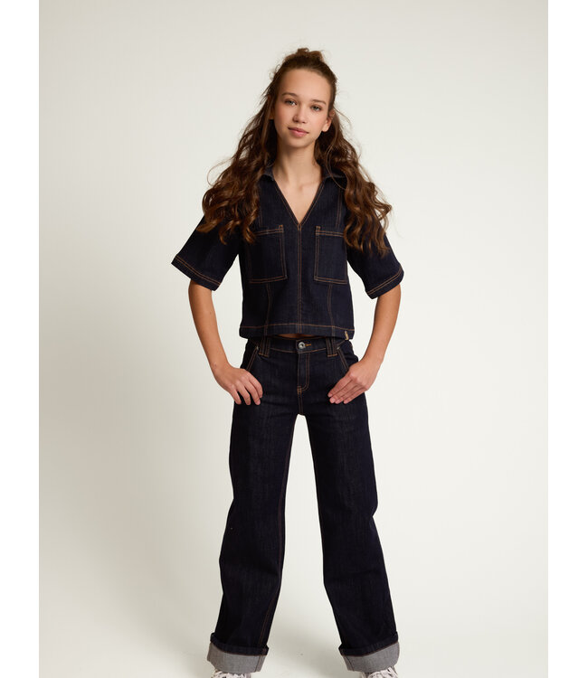 Dark Denim Straight Slim Fit