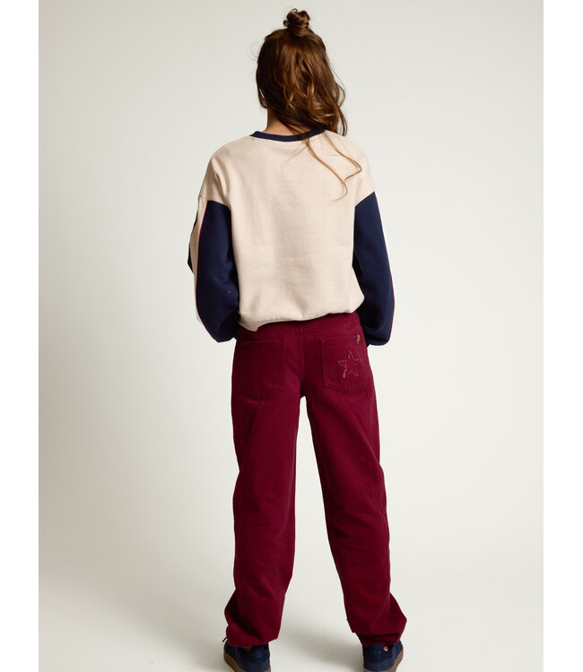 Barrel Denim Rubinrot