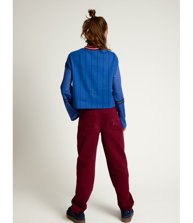 Barrel Denim Rubinrot
