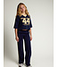 Wide leg sweat broek Navy