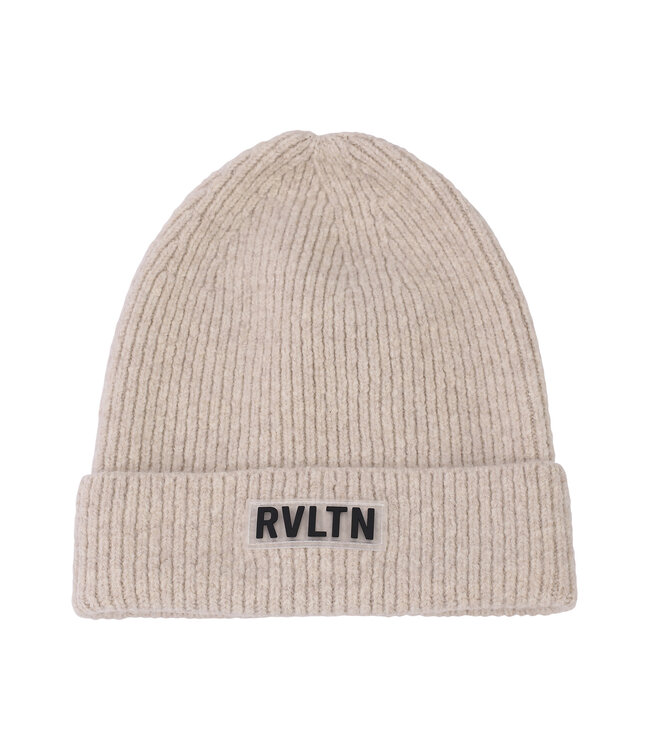 Beanie gebreid Zand