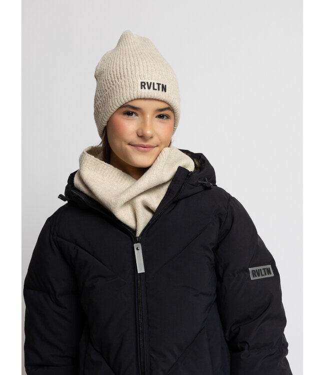 Beanie gebreid Zand