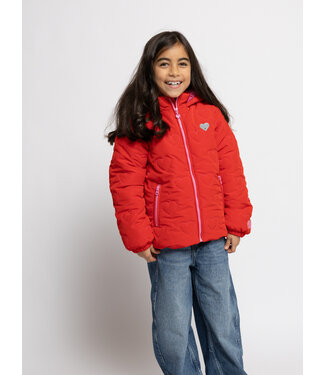 LOOXS Little Little Winter Coat Red Hearts
