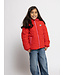 Little Winterjas Rood Hartjes