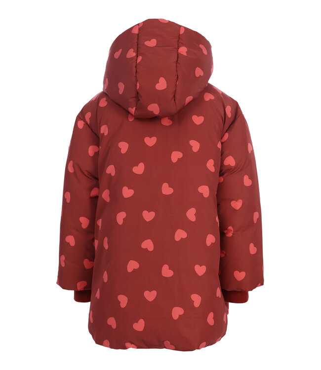 Winterjas Terra met Pink hartjes