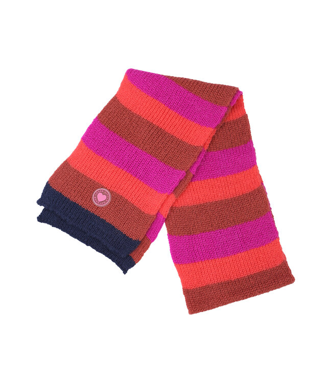 Mehrfarbiger Strickschal