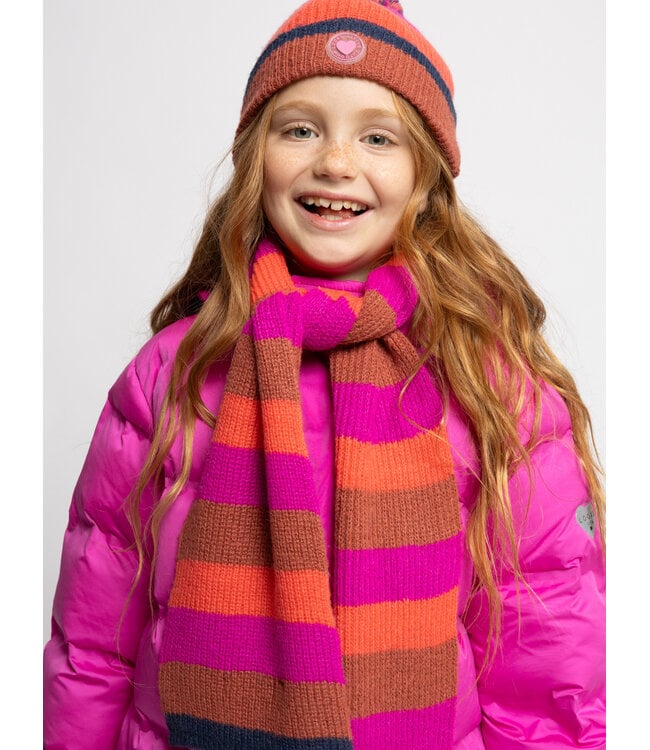 Shawl knitted Multi Color