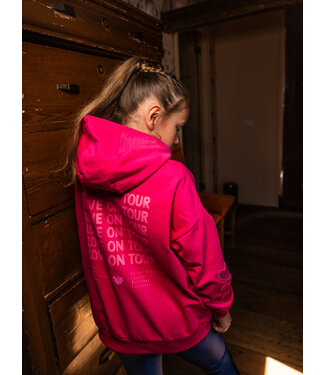 LOOXS Little Hoody Fuchsia oversized