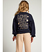 Sweater Navy met smock