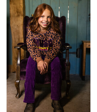 LOOXS Little Oversized Sweater Leopard Love