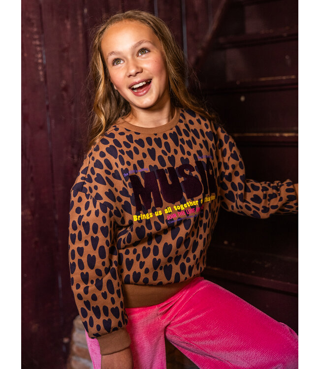 Oversized Sweater Leopard Love