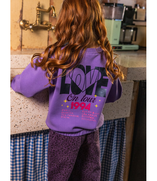 Sweater Lila backprint