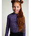 T-shirt krinkel jersey Purple Leopard