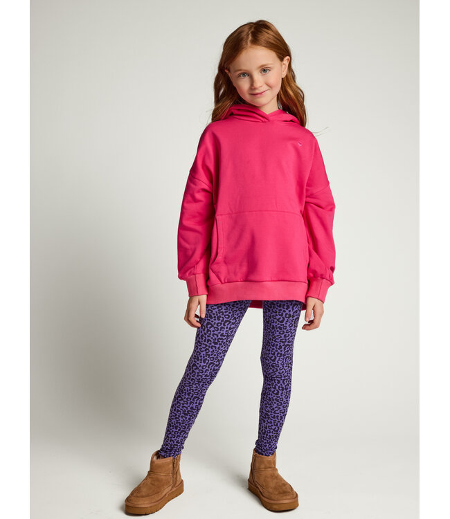 Jersey Krinkel legging Purple Leopard