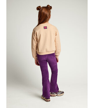 LOOXS Little Ausgestellte Cordhose in Aubergine