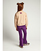 Ausgestellte Cordhose in Aubergine
