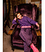 Jeanshose Barrel Purple Leopard