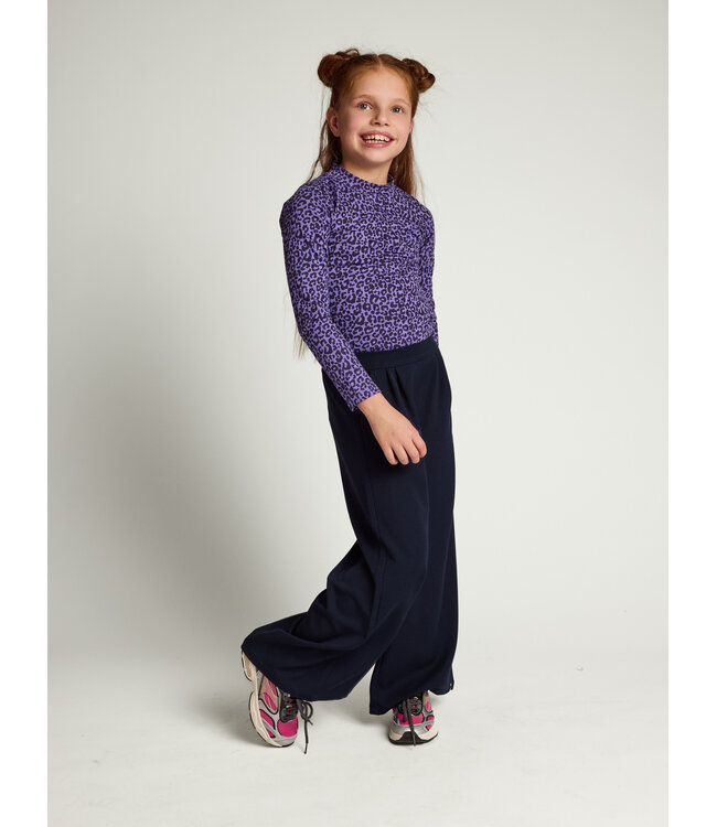 Super wide leg broek Navy