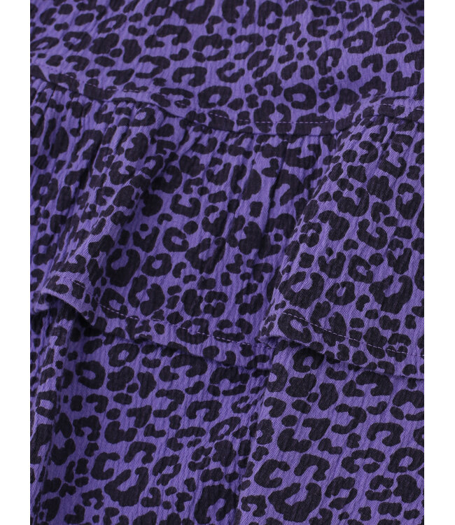 Rokje krinkel jersey Purple Leopard