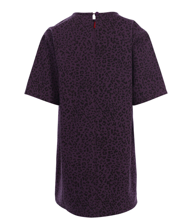 Denim jurk Purple Leopard