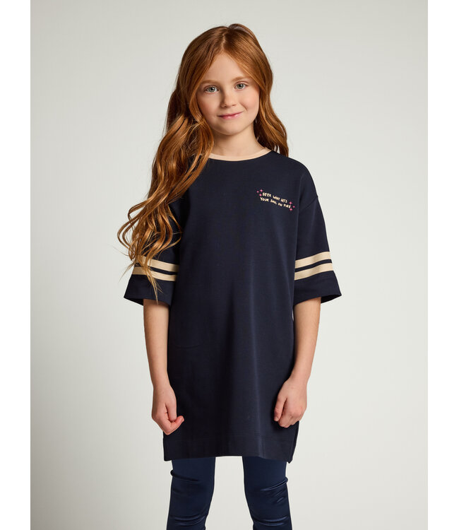 Jurk sweat jersey Navy