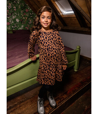 LOOXS Little Sweater Jurk Leopard Love