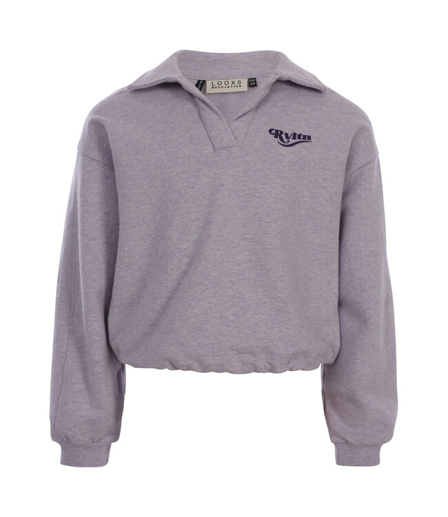 Sweater Polo collar Soft Lilac