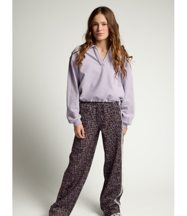 Sweater Polo collar Soft Lilac